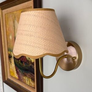 Amazon Gold and Tan Wall Sconce